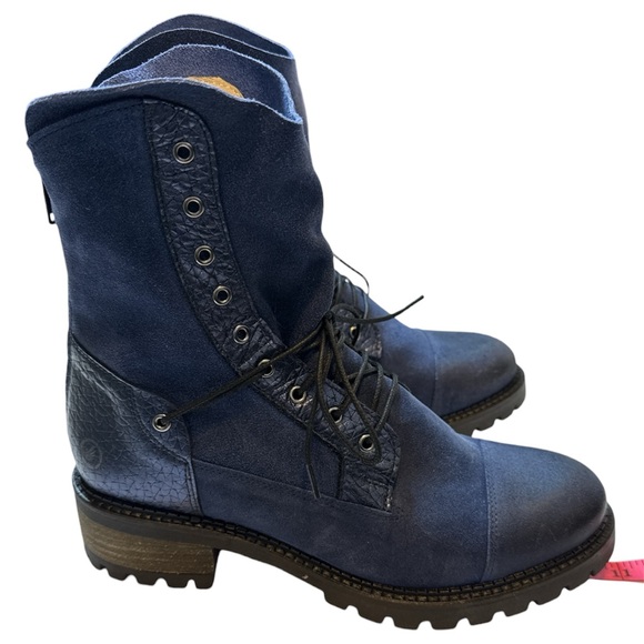 Casta MISSY Combat Boot Navy Blue - Picture 4 of 10